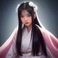 苏雅婷心理咨询师头像，亲密关系治疗师，温和微笑，暖色调背景